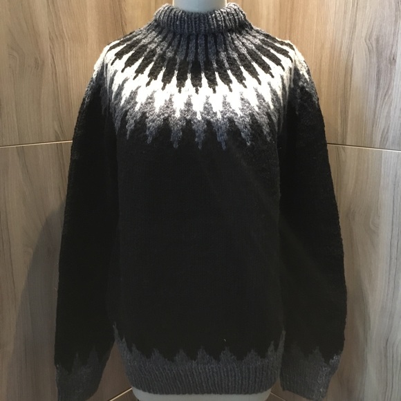 NEW Herman Market fairisle sweater 100% wool XL - Picture 2 of 6